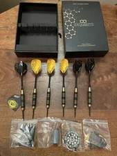 CC-Exquisite Professional Steel Tip Brass Darts  Set 6 Darts