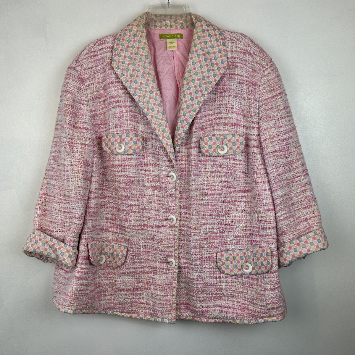 ジャケット・アウター TAN PINK CHECKED COAT 250424_StFrock_Jordan_PM_18030