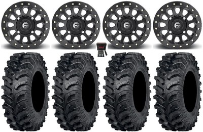 Fuel Vector Beadlock 15'' Wheels Bk 34'' MT911 Tires Can-Am Maverick X3