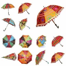 Wholesale Lot of 25 PC Traditional Indian Designer Handmade Sun Umbrella Parasol