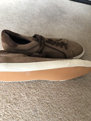 Paar Kangol BroWn Wildleder Turnschuhe Größe 10 Deck Schuhe Brandneu ohne Karton