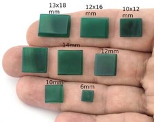 Dyed Agate Square - Rectangle Flat Cabochon 6 - 8 - 10 - 12 - 14mm cab54
