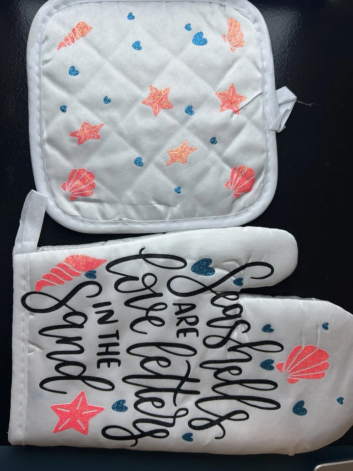 Juego de guantes para horno hechos a mano Foto 3 de 3