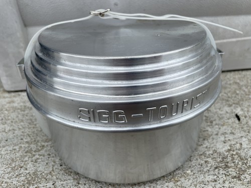 Vintage Sigg Tourist cook set Mirro Coffee Pot Camping Scouting Aluminum NL - Picture 10 of 11