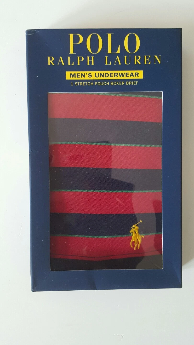 POLO RALPH LAUREN 1PCS STRETCH POCHETTE HOMME BOXER SLIP TAILLE : PETIT NEUF DANS SA BOÎTE