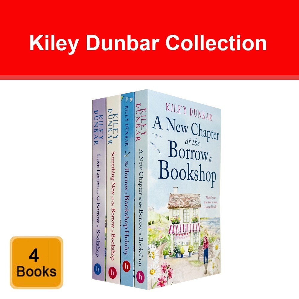 The Borrow a Bookshop Series 4 Books Collection Set by Kiley Dunbar NEW Pack