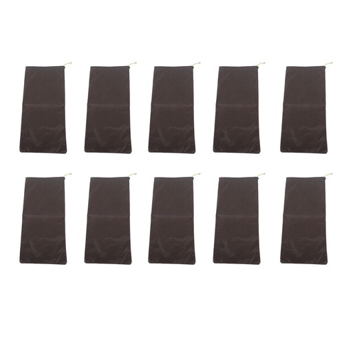 10PCS Sandless Sand Bags Drawstring Flood Water Barriers Polyester US - Picture 1 of 24