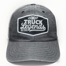 Chevy Truck Legends Est. 1918 Hat Cap Distressed Gray Baseball Made In Usa