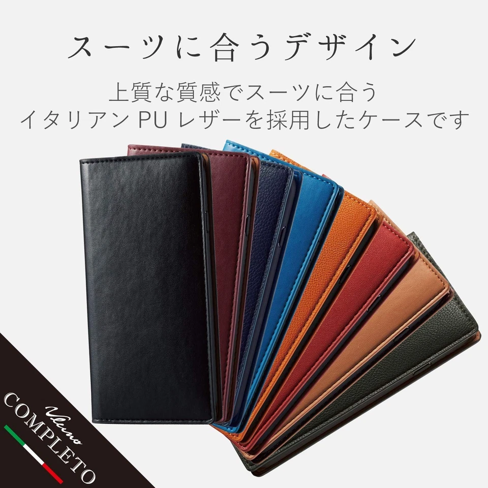 iPhone 8 Case Compatible with iPhone 7 Notebook Type Leather Coronet Italian Lea - Image 2 of 4