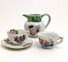 Vintage Miniature Japanese Porcelain Tea Set Pieces-Mixed Lot of 4