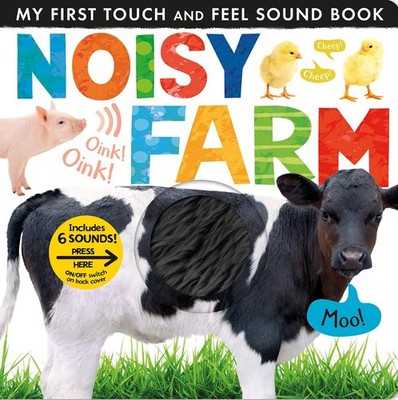 Interactive Farm Animals Board Book with Touch Feel Sounds for Kids 3 Plus