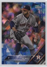 2016 Topps Box Set Chrome Sapphire Edition /250 Oliver Perez #143 2f4