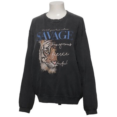 Krom, Sweatshirt, Größe: L, Grau, Print, Damen #AK0