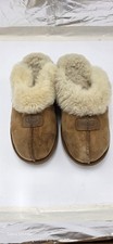UGG Coquette Chestnut Sheepskin Slippers Womens 9 Suede Mules 5125