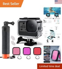 Ultimate 196FT Waterproof GoPro Housing  Filter Set for Underwater Adventures