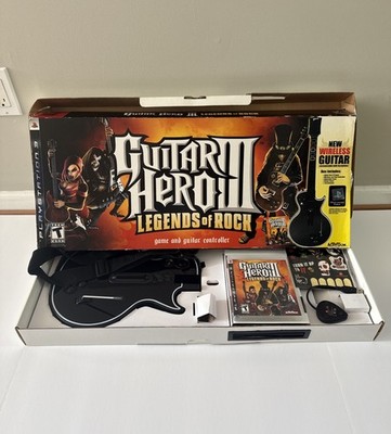 Guitar Hero III Legends of Rock PS3 Les Paul Guitar Bundle Controller w/ Dongle
