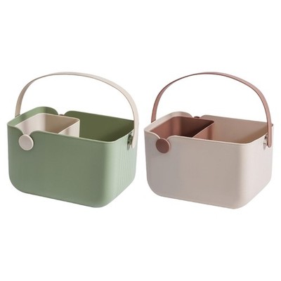 Durable PP Bathroom Holder Portable Shower Basket Ideal For Living