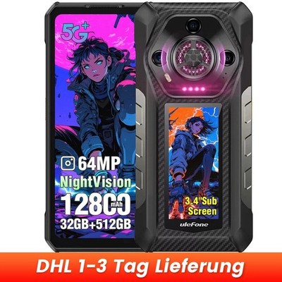 5G Ulefone Armor 30 Pro Outdoor Smartphone 12800mAh Android 15 32GB+512GB Handy