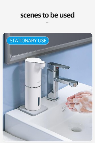 Badezimmer Automatischer Schaumseifenspender Touchless USB Wiederaufladbar Smart Sensor - Bild 16 von 28