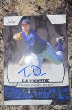 2019 Leaf Ultimate - Rookie Signatures Tucker Davidson #RS-TD1 (AU, RC)