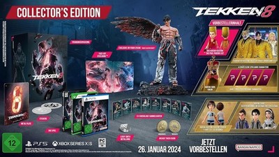 Tekken 8 Collectors Edition inkl Jin Figur + Steelbook, XBOX One NEU & OVP