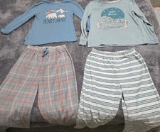 Girls Wonder Nation Long Sleeves Pajamas Set For Winter Sz 7-8 Years Old 4pc