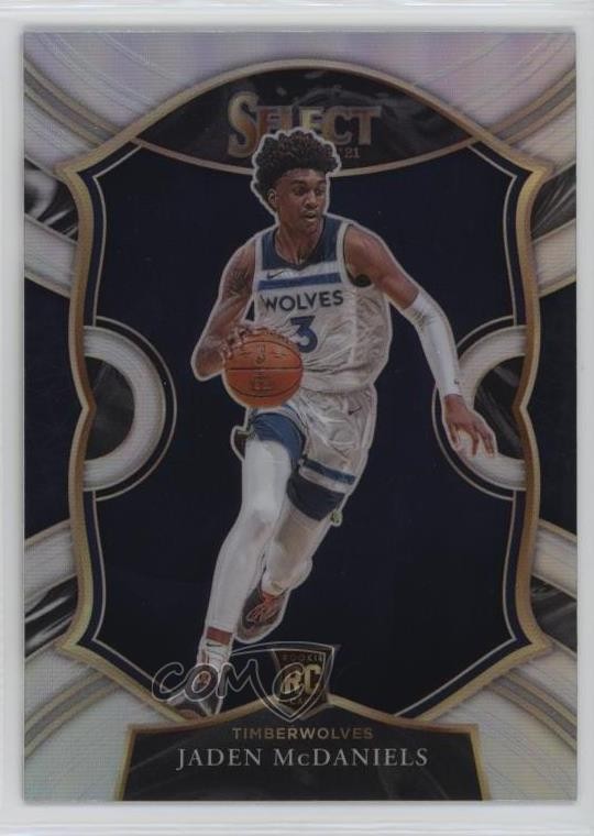 2020-21 Panini Select Concourse Silver Prizm Jaden McDaniels #88 18jt