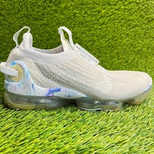 Nike Air VaporMax 2020 Flyknit Womens Size 6.5 Gray Blue Running Shoes Sneakers