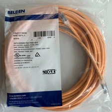 New Belden CA21113030 CAT6a Ethernet Patch Networking Cable Orange, 30-Feet