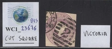 WC1_23676_BIS.CANADA (VICTORIA). Old cut square. Used. Unknwon date.