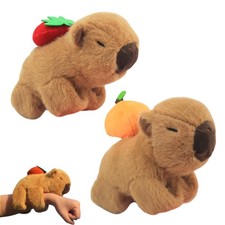 2 Pcs Animal Slap Bracelets Capybara Plush Toy, Stuffed Animal Capybara Hugge...