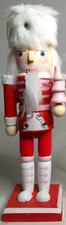 Nutcracker Red 8" Guard White Boots  Pink Tree in hand