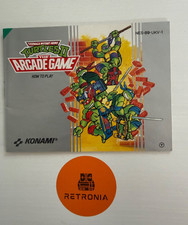 Turtles II The Arcade Game Nintendo Nes Game Instruction Manual UKV Version