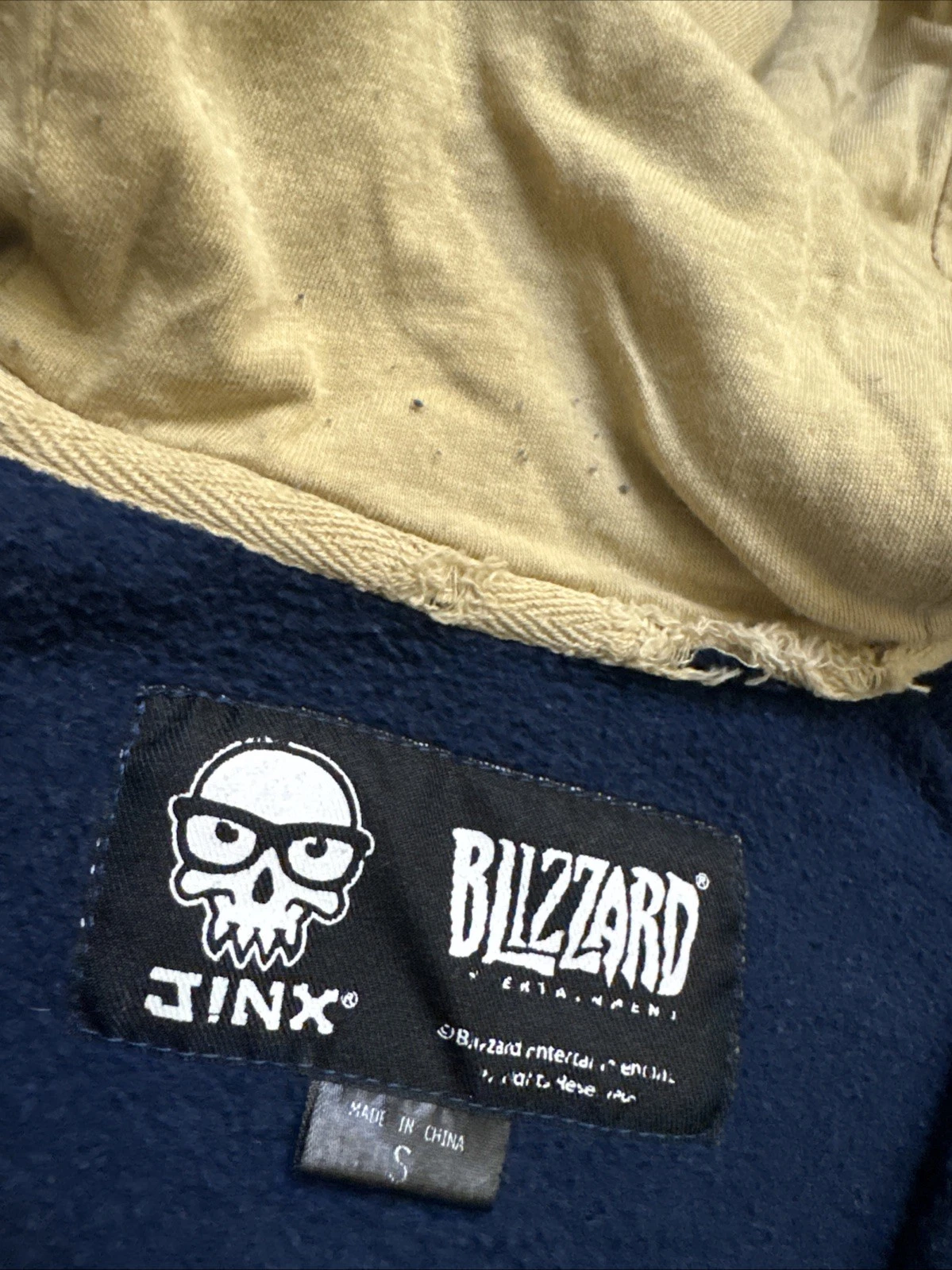 Jinx Blizzard World Of Warcraft Alliance Hoodie Small Fleece Full Zip Jacket image 9