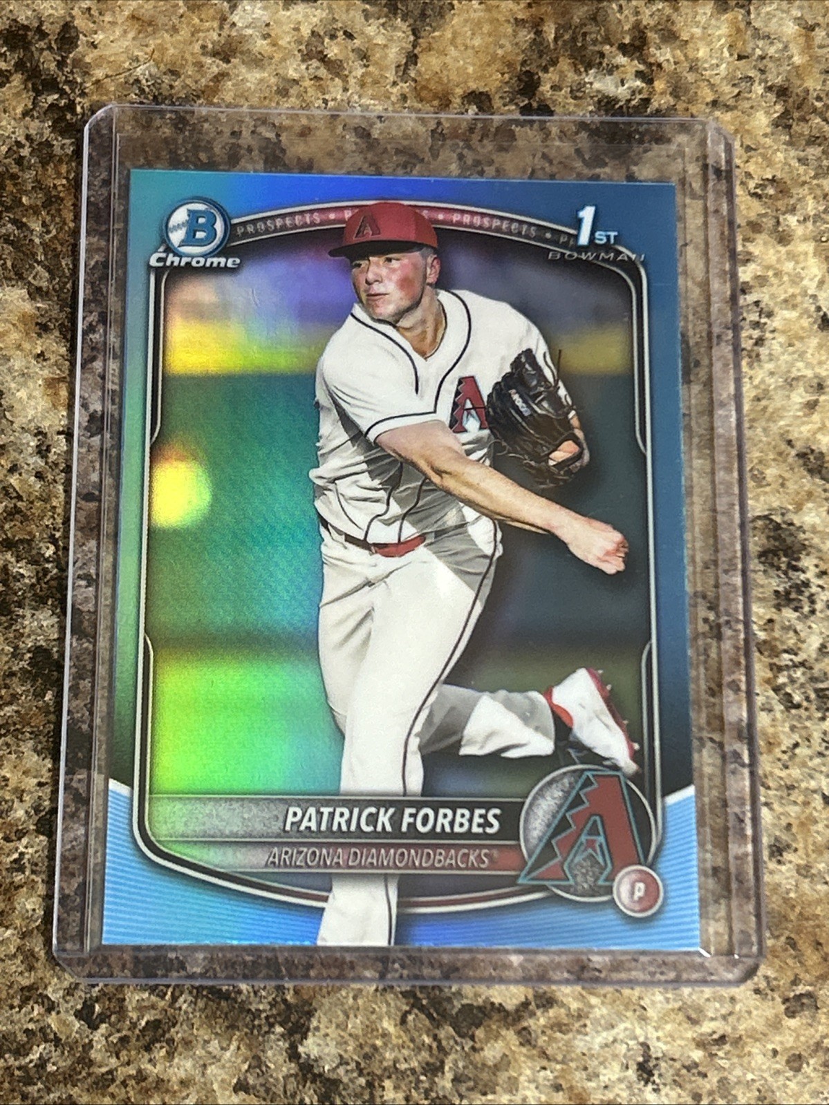 PATRICK FORBES 2025 Bowman Draft Chrome #BDC-89 Sky Blue Refractor RC ARI DBACKS