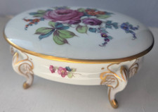 Rosenthal Fußschale Bonbonniere Konfektschale Rokoko Barock Blumen Goldrand