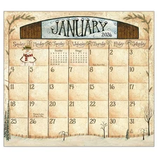 Legacy Publishing Group,  Folk Art by David Harden 2026 Magnetic Calendar, 9.38'