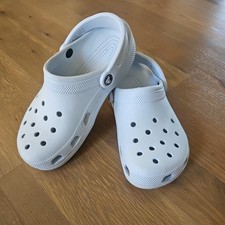 Crocs Classic Clog Size M7/W9 Pale Blue Gray Slip On Water Shoes