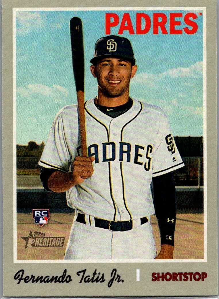 2019 Topps Heritage #517 Fernando Tatis Jr. Rookie Card