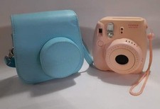 Pink Instax Fujifilm Digital Camera With Powder Blue Carry Bag Ex Cond