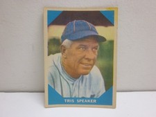 F. H. FLEER BASEBALL GREATS TRIS SPEAKER BASEBALL TRADING CARD #10