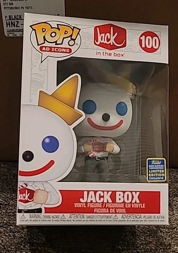 Funko POP! Ad Icons 100 Jack in the Box 2020 SDCC Exclusive w/Protector