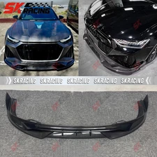 For Audi RS6 Avant 2021-2026 Forged/Carbon Fiber/Unpainted FRP Front Bumper Lip