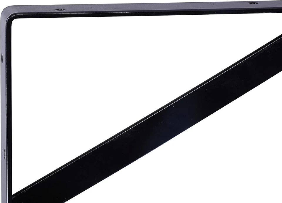 Paquete de 12 soportes de estante de alta resistencia de 8 pulgadas, soporte de pared grande de 8 pulgadas, negro  Foto 3 de 4