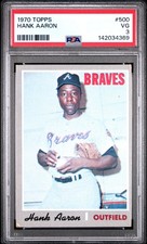 1970 TOPPS #500 HANK AARON PSA 3