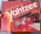 Vintage 1982 Yahtzee Game Milton Bradley Complete Dice Cup Chips Scorecards