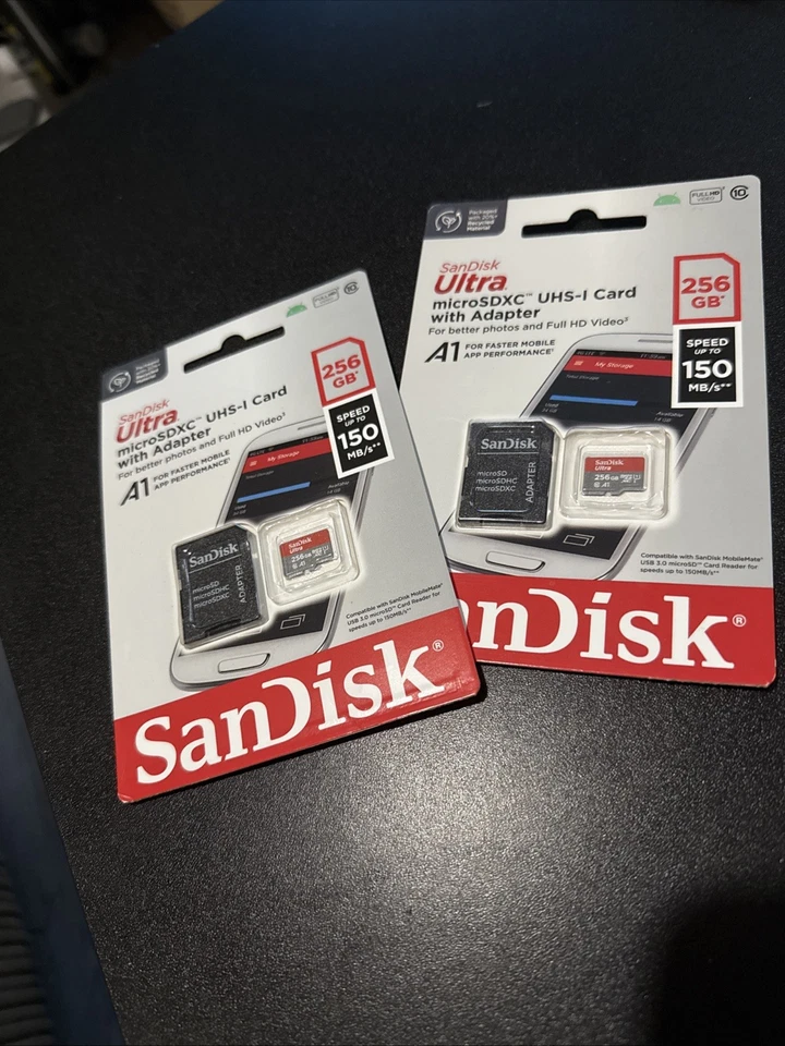 SanDisk Ultra MicroSDXC UHS-1 Card With Adapter 256GB - 2 Packs - Image 2 of 2