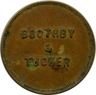 1910's Gorham, Maine ME Boothby & Tucker Whole Picker Rare Town Trade Token