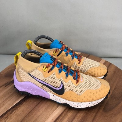 Nike Wildhorse 7 Trail Running Shoes Gold Blue Purple DV2191-700 Womens Size 7.5
