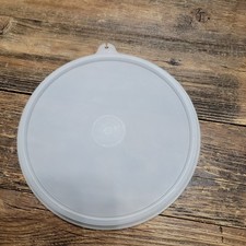 Vintage Tupperware Round Replacement Lid #227-43 6" Clear USA Made EUC
